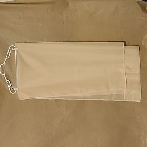 Four Beige Solid Window Sheers